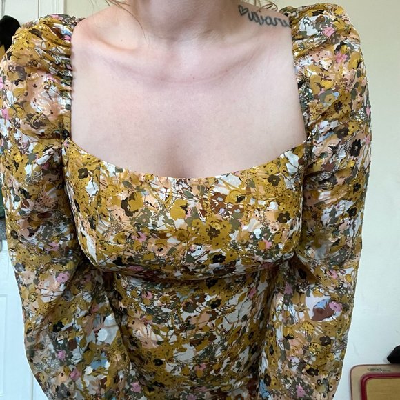 Long Sleeve Cowl Neck Open Lace-up Back Mini Dress - Picture 10 of 10